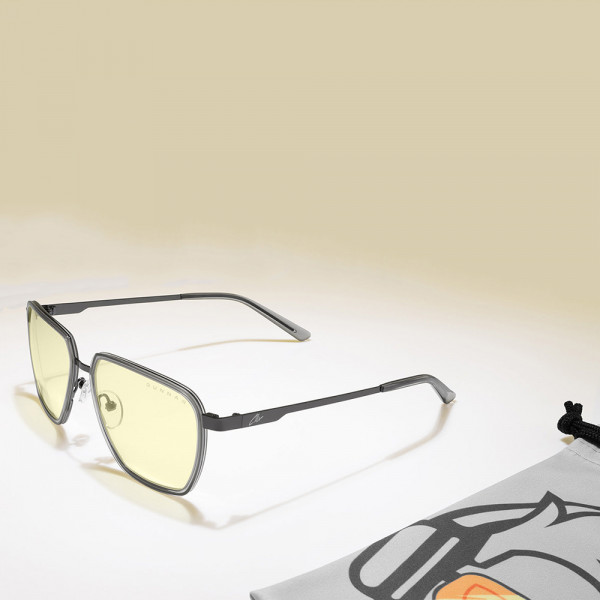 Gunnar Clix Gaming Goggles Stone/Gunmetal (Amber Lens Tint)